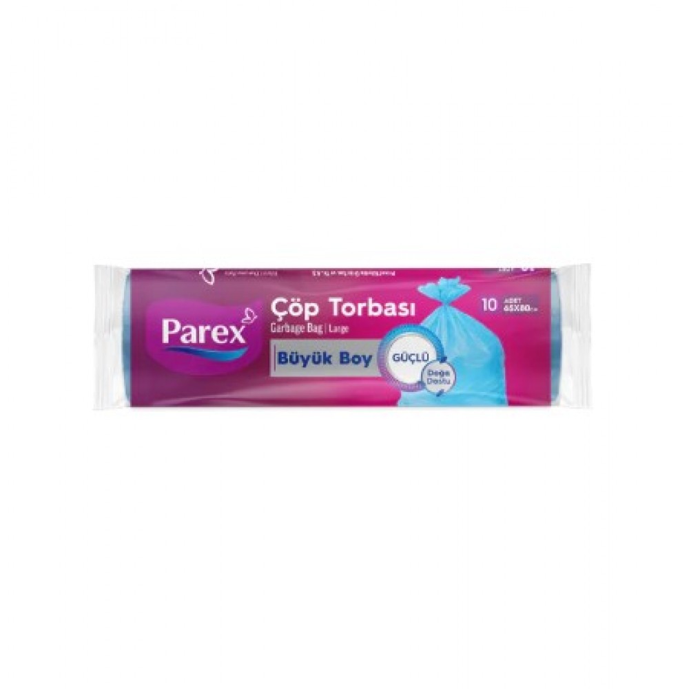 Parex GÜÇLÜ ÇÖP TORBASI BÜYÜK  BOY 10’LU