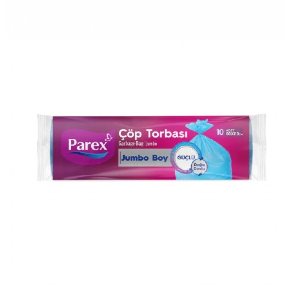 Parex GÜÇLÜ ÇÖP TORBASI JUMBO BOY 10’LU