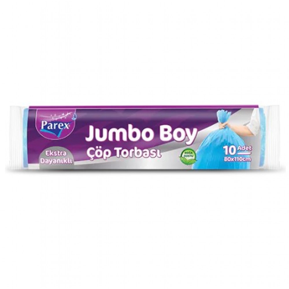 Parex EKSTRA DAYANIKLI ÇÖP TORBASI JUMBO BOY 10’LU