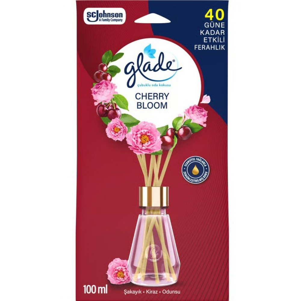 Glade Çubuklu Oda Kokusu Cherry Bloom 100 Ml 8684623000238